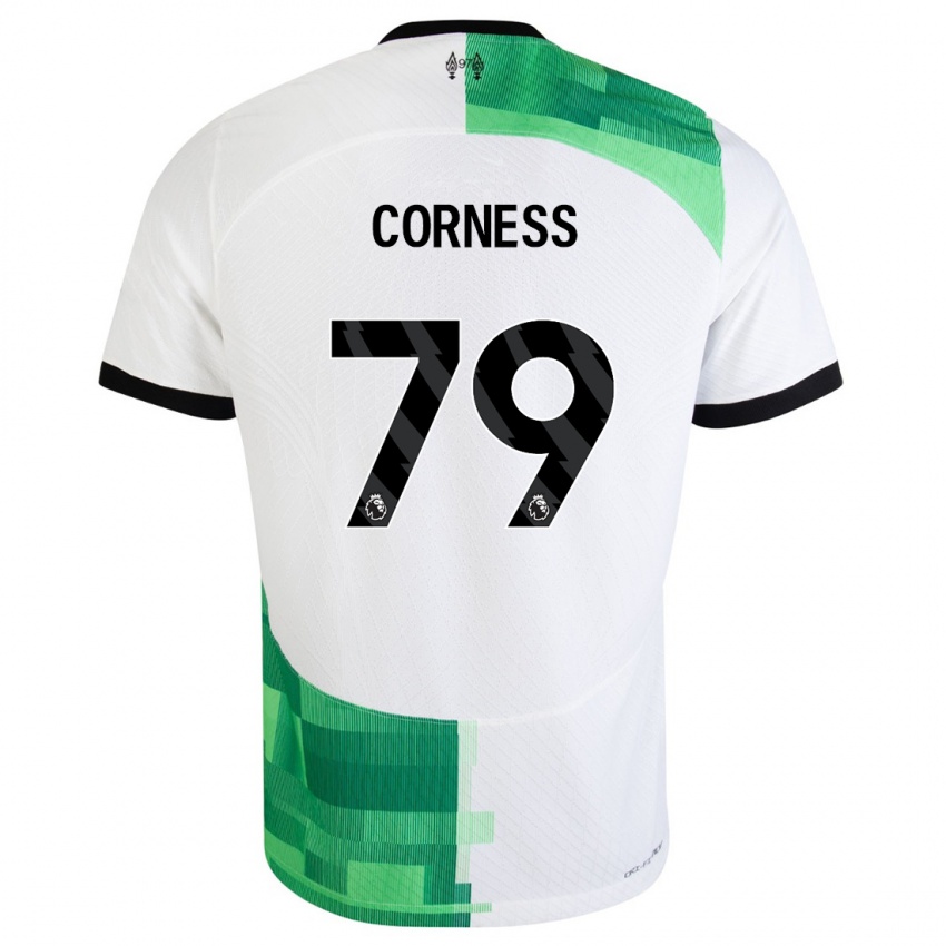 Dámské Dominic Corness #79 Bílá Zelená Daleko Hráčské Dresy 2023/24 Dres