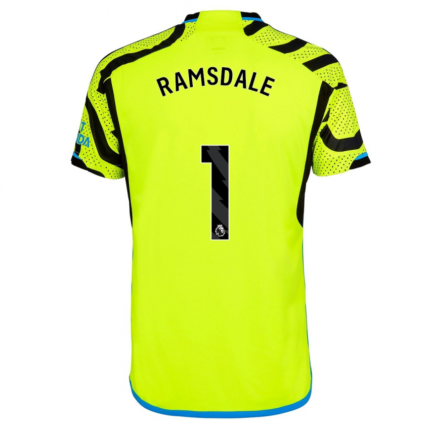 Dámské Aaron Ramsdale #1 Žlutá Daleko Hráčské Dresy 2023/24 Dres