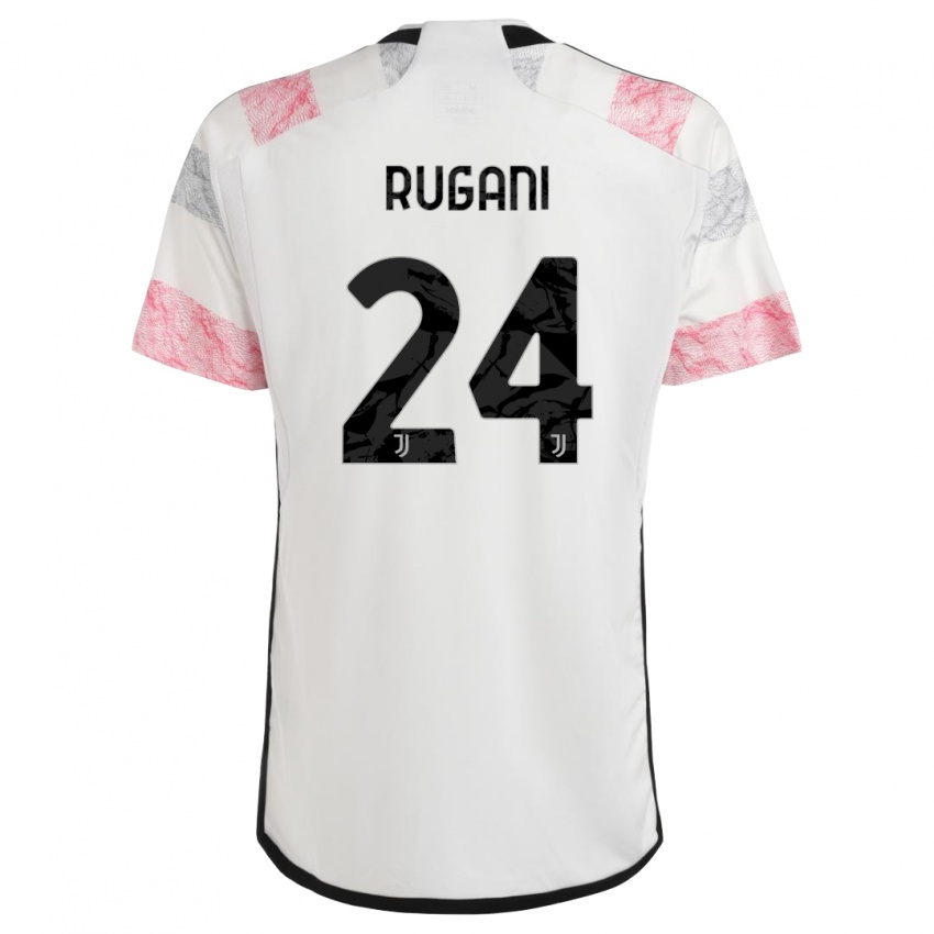 Dámské Daniele Rugani #24 Bílá Růžová Daleko Hráčské Dresy 2023/24 Dres