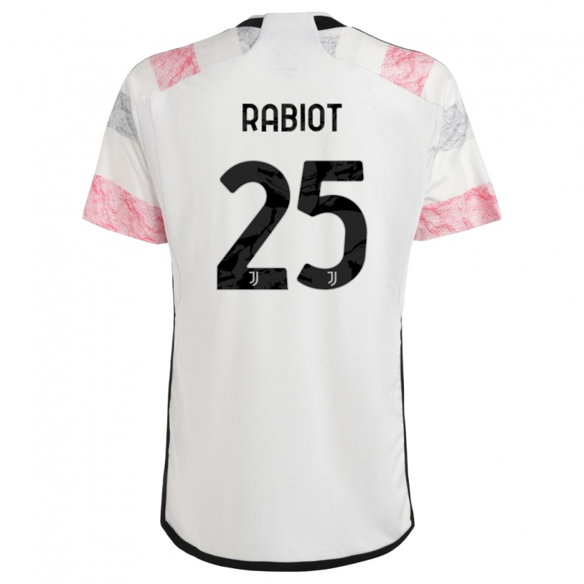 Dámské Adrien Rabiot #25 Bílá Růžová Daleko Hráčské Dresy 2023/24 Dres