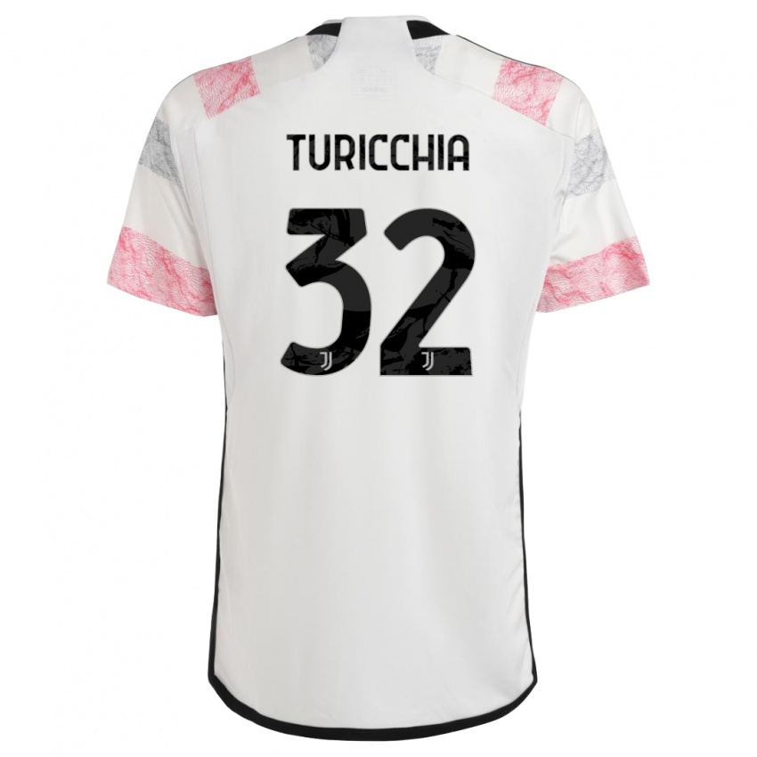 Dámské Riccardo Turicchia #32 Bílá Růžová Daleko Hráčské Dresy 2023/24 Dres