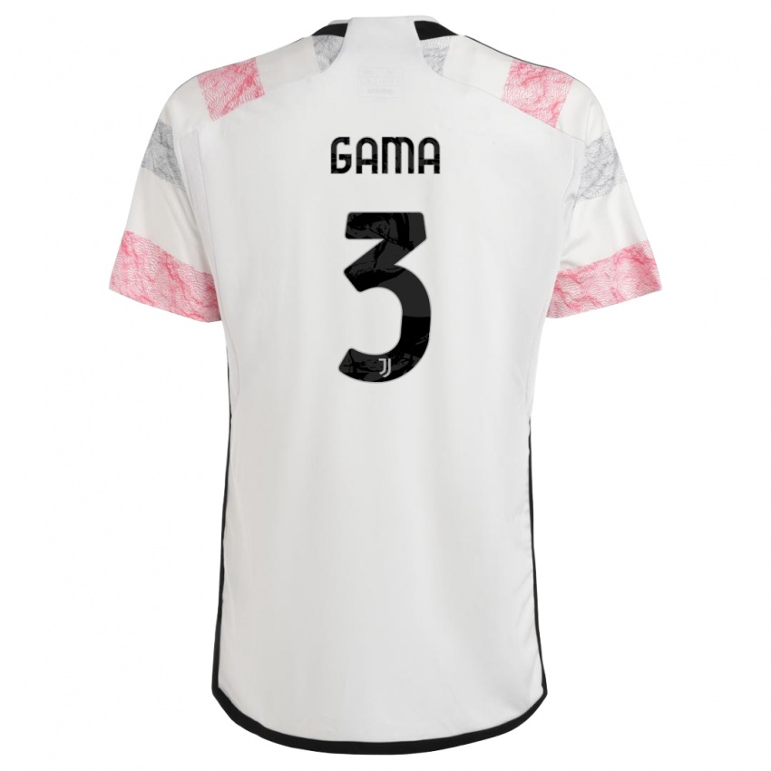 Dámské Sara Gama #3 Bílá Růžová Daleko Hráčské Dresy 2023/24 Dres