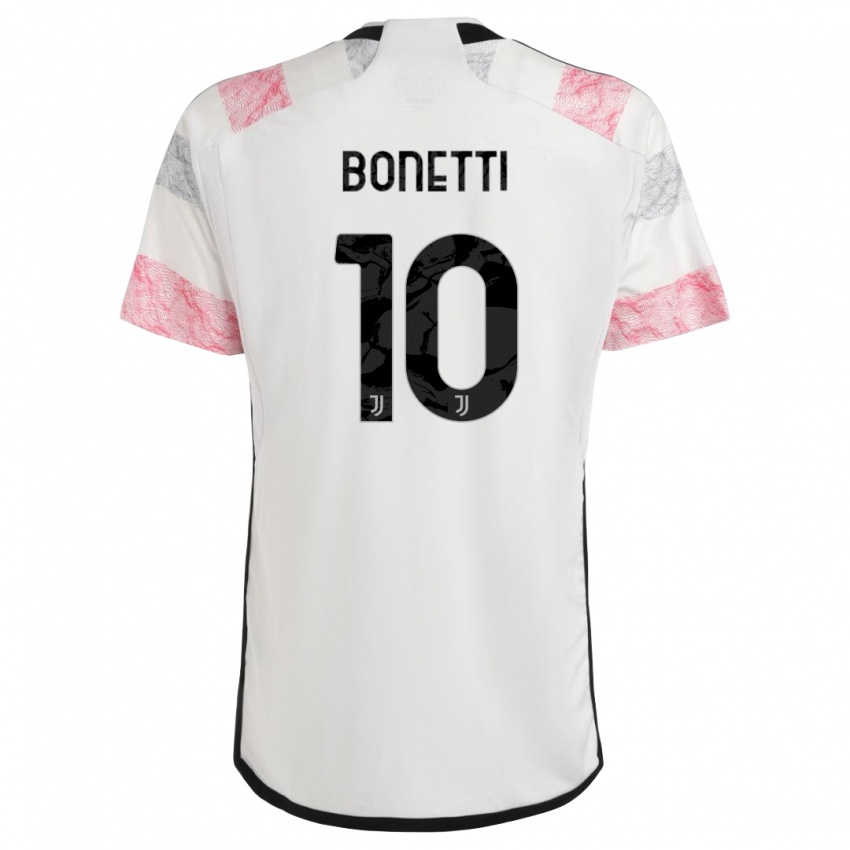 Dámské Andrea Bonetti #10 Bílá Růžová Daleko Hráčské Dresy 2023/24 Dres