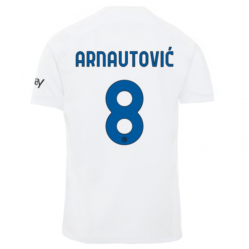 Dámské Marko Arnautovic #8 Bílý Daleko Hráčské Dresy 2023/24 Dres