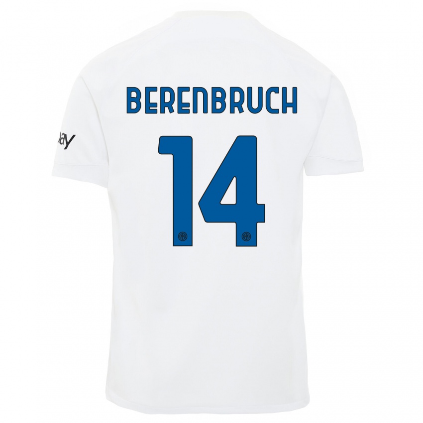 Dámské Thomas Berenbruch #14 Bílý Daleko Hráčské Dresy 2023/24 Dres