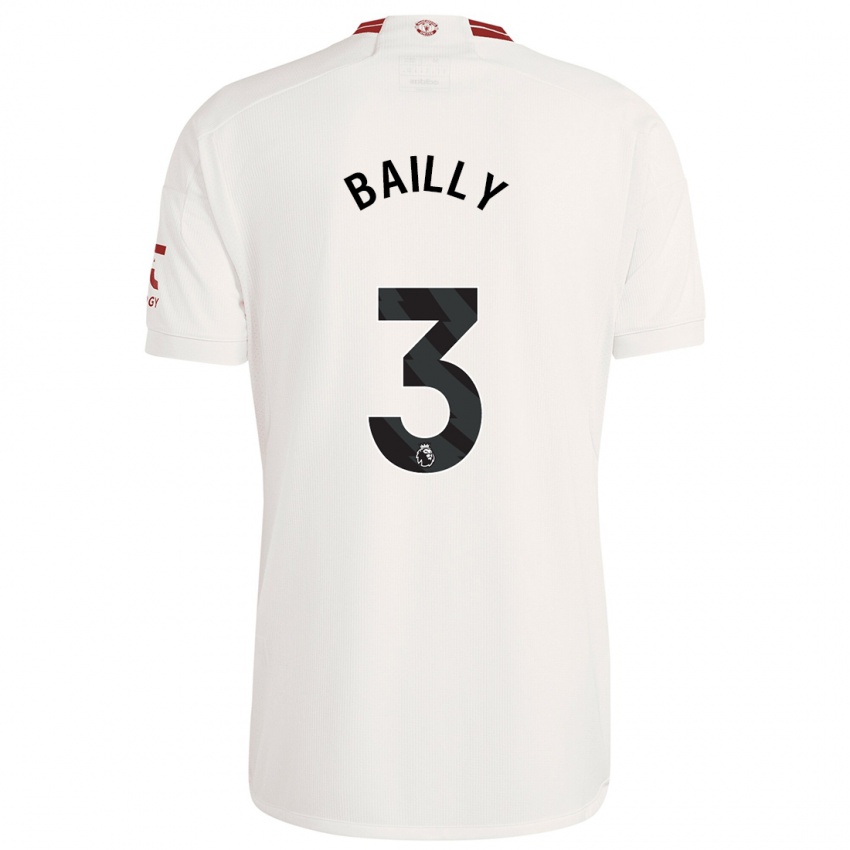 Dámské Eric Bailly #3 Bílý Třetí Hráčské Dresy 2023/24 Dres