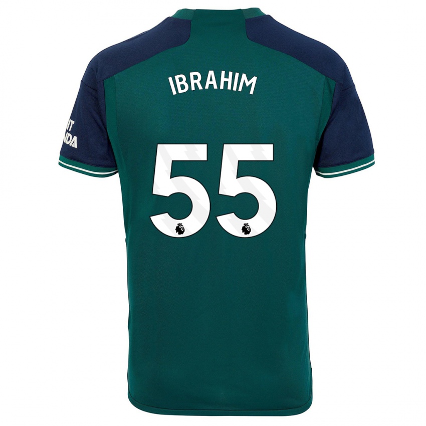 Dámské Bradley Ibrahim #55 Zelená Třetí Hráčské Dresy 2023/24 Dres