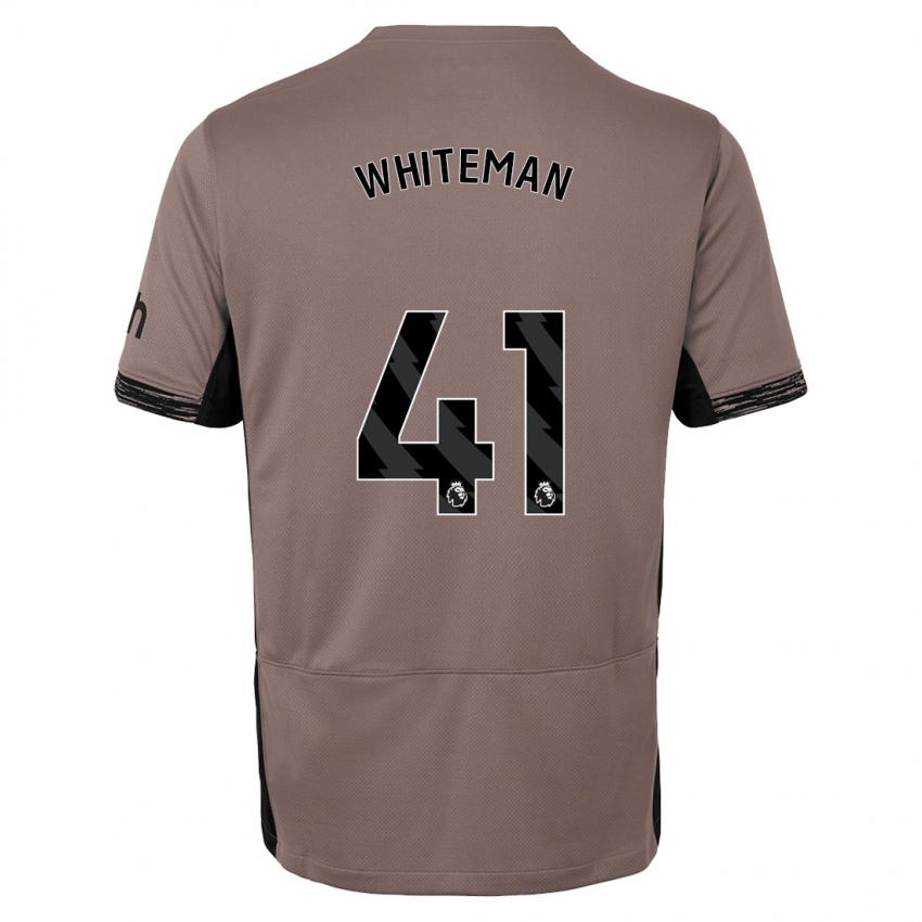 Dámské Alfie Whiteman #41 Tmavě Béžová Třetí Hráčské Dresy 2023/24 Dres