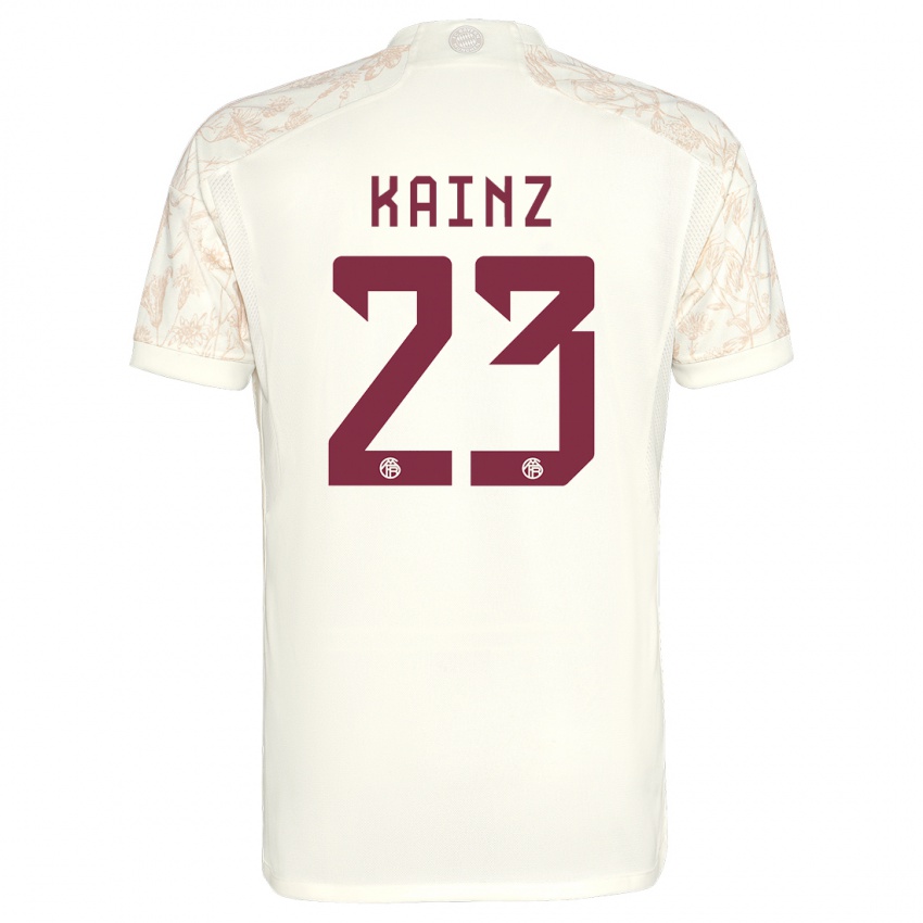 Dámské Manuel Kainz #23 Off White Třetí Hráčské Dresy 2023/24 Dres