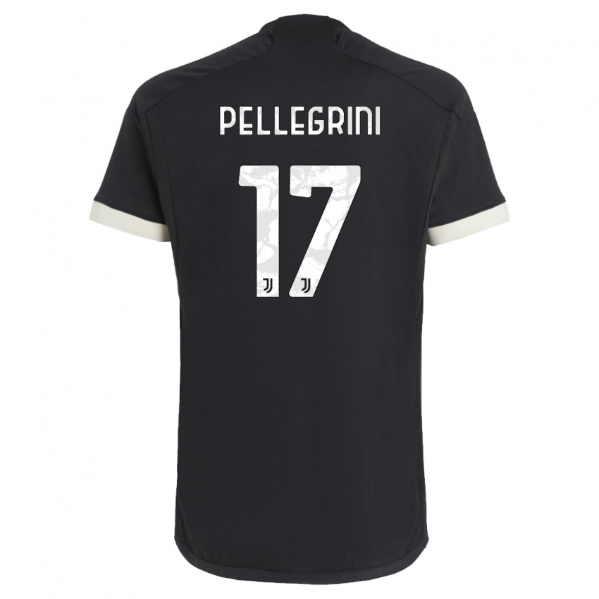 Dámské Luca Pellegrini #17 Černá Třetí Hráčské Dresy 2023/24 Dres