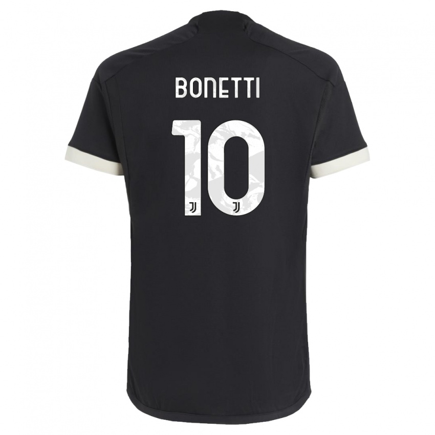 Dámské Andrea Bonetti #10 Černá Třetí Hráčské Dresy 2023/24 Dres