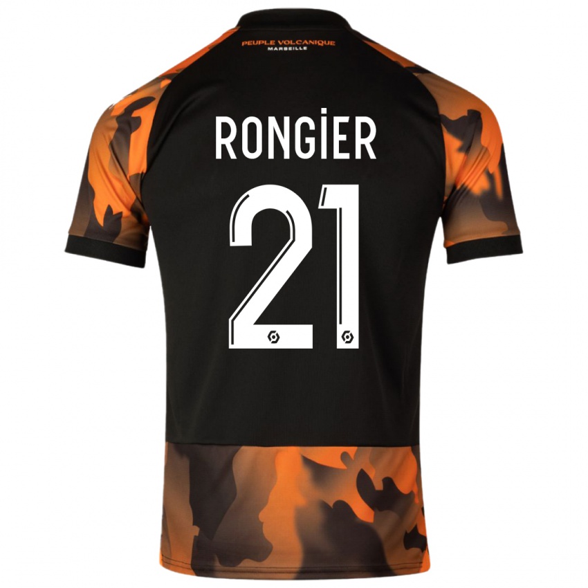 Dámské Valentin Rongier #21 Černá Oranžová Třetí Hráčské Dresy 2023/24 Dres